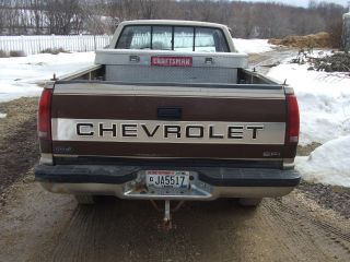 1988 Chevy 3500 One Ton Sinle Wheel Pickup Truck,  With Tool Box Extended Cab N / R photo