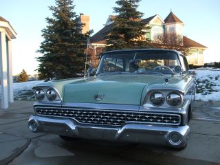 1959 Ford Fairlane 500 Oringal 352 Numbers Matching Motor 2dr In And Out photo