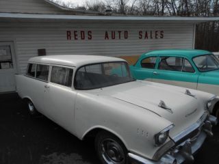 1957 Chevrolet Bel Air 2 Door Station Wagon Nomad Great Hot Rod Or Rat Rod photo