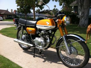 1971 Honda Cb175 Stock Vintage Classic Unrestored Cb Not A 200 Or 350 photo