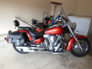 2003 Yamaha Road Star 1600 Cc.  Candy Apple Red With Lots Of Chrome photo