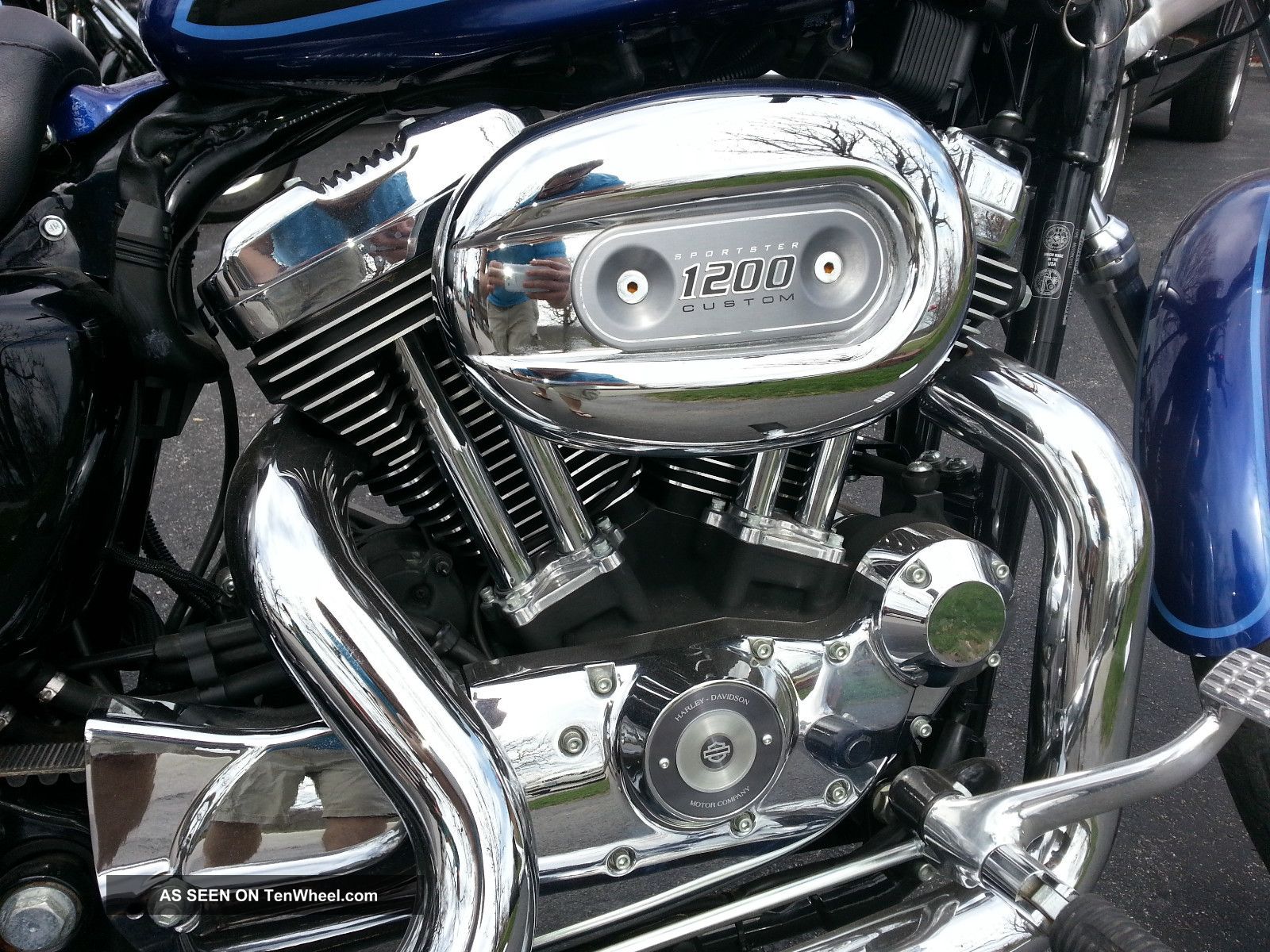 2006 Harley Davidson Sportster 1200 Blue / Black Bg3 Exhaust