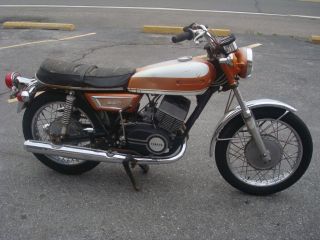 1971 Yamaha R5 350 2 Stroke Street Bike Cafe Racer 350cc Rd350 Rd400 71 photo