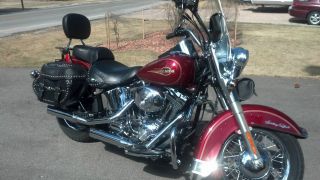 Deep Red 2005 Hd Heritage Classic With Big Bore Kit And Screamin Eagle Pipes photo