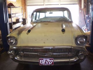 1957 Chevrolet 4 Door Wagon With Padded Factory Dash photo