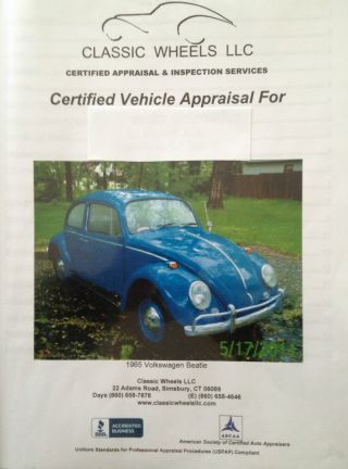 1965 Blue Volkswagen Beetle 2 Door Coupe photo