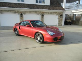 2001 Porsche 911 Twin Turbo Only 12,  600 Mi Updated Wheels And Tires.  Awd photo