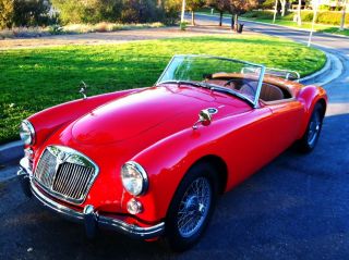 1960 Mga Red Convertable To Show photo