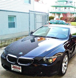 2006 Bmw 650i Coupe Black / Cream Sport / Cold Weather Packge photo