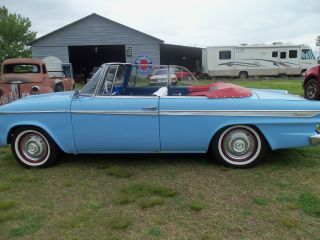 1962 Lark Convertible V - 8 259 3sp Overdrive Drive Anywhere Sky Blue Baby Doll photo