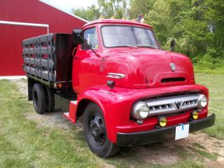 1953 Ford C600 Antique Stake Body Truck photo