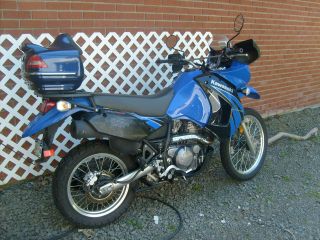 2009 Klr650 Blue With Trunk photo