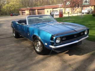 1968 Chevy Camaro Ss 4 Speed A / C Convertible photo