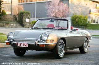 1971 Fiat 850 Spider,  And Charismatic,  Wire Wheels And Luggage Rack photo