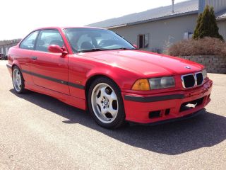 1999 Bmw E36 M3 Hellrot Red Vaders Black Manual 5spd 3.  2l S52 Contour photo