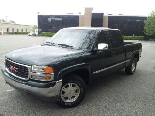 2001 Gmc Sierra 1500 Sle Extended Cab Pickup 4 - Door 4.  8l photo