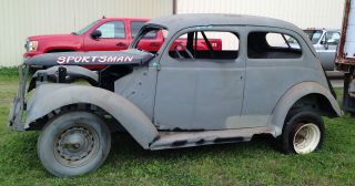 1937 Ford Coupe Rolling Chassis.  Real Steel. photo