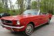 1966 Msutang Convertible. . . .  Georgia Car. . . .  V8 Bright Red. . . .  Automatic Mustang photo 6