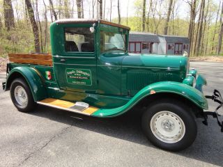 1927 Pick Up,  Green,  Ford 5.  0 302 Engine,  5 Speed,  Cab,  Steel Fenders. photo
