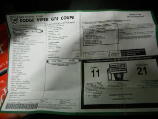 2002 Dodge Viper Gts Coupe 2 - Door 8.  0l Final Edition photo