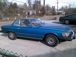 Blue 1982 Mercedes 380 Sl Sport Coup May Concider Parcial Trade photo