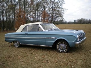 1963 Ford Falcon Futura Convertible,  Viking Blue,  White Top,  6 - Cyl.  - 170eng photo