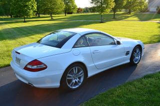 2008 Mercedes Sl550r Converbible White / W Tan Interior Immaculate Condition photo