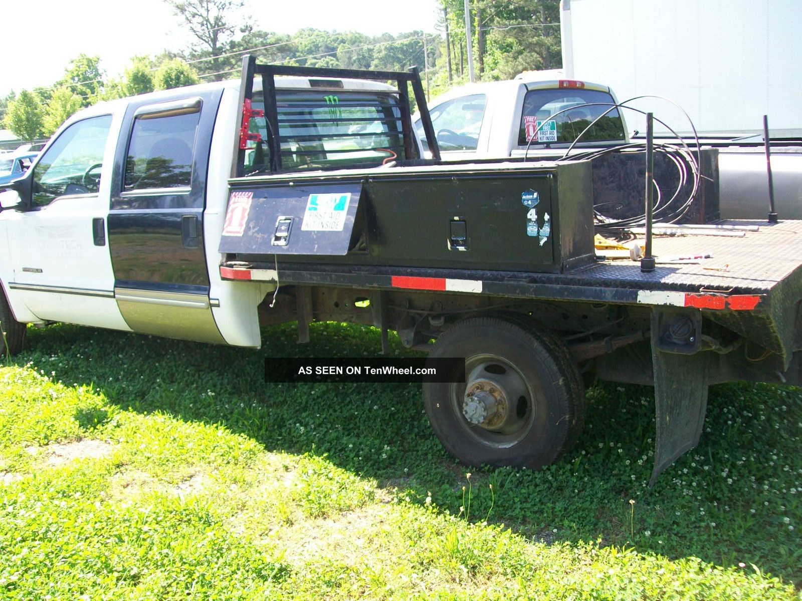 Ford f350 flatbed diesel trucks #3