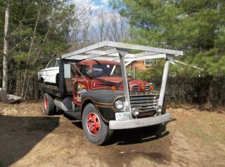 1950 Ford F8 X Fire Truck / Flatbed photo