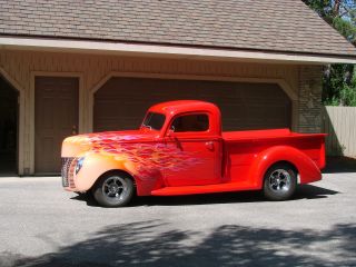 1940 Ford Pick Up Deluxe Custom Hot - Rod Gm454 All Steel Body - Many Mods photo