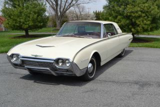 1962 Ford Thunderbird White With Red Interior photo