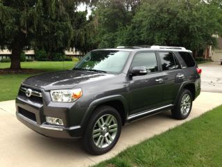2013 Toyota 4x4 4runner Limited Suv Third Row Seating Charcoal+black photo