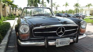 1970 Mercedes 280 Sl Tabacco Brown With Creme Interior.  Two Tops,  Ac. photo