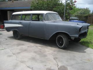 1957 Chevy Wagon 4 Door Rolling Chassis photo