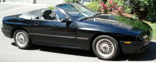1988 Mazda Rx - 7 Convertible 2 - Door Black With Gray Interior 1.  3l photo