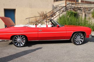 1976 Red Chevrolet Caprice,  22inch Crome Rims Cd / With Mobile Play Back Connectio photo