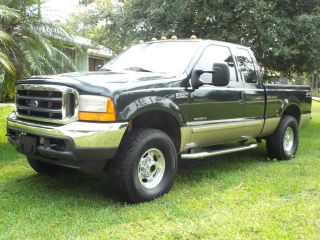 2001 Ford F - 250 4x4 Extended Cab With 7.  3 Powerstroke Diesel Lifted photo