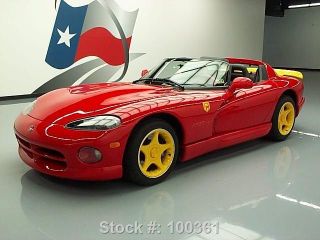 1996 Dodge Viper Rt / 10 Roadster Ketchup & Mustard 4k Mi Texas Direct Auto photo