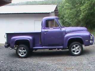 1955 Ford F - 100 On A 1998 Ford Explorer All Wheel Drive Frame 5.  0 Fuel Injected photo