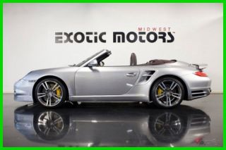 2011 911 Turbo S Cabriolet,  Gt Silver On Cocoa,  Msrp $184,  450,  Only $119,  888 photo