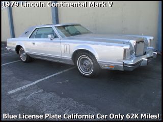 Classic 1979 Lincoln Continental Mark V Blue Plate California Car photo