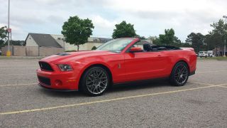 2012 Ford Mustang Shelby Gt500 Race Red Convertible 5.  4l Supercharged V8 photo
