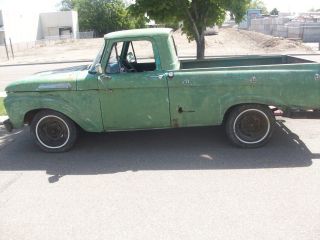 1961 Ford F100 Rare Unibody Pickup Rat Rod Project V8 photo