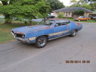 Rare Barn Find Here In Ga 1970 Torino Gt All With Build Sheet photo