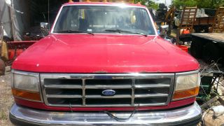 Ford F - 350 1993 Red Pick Up photo
