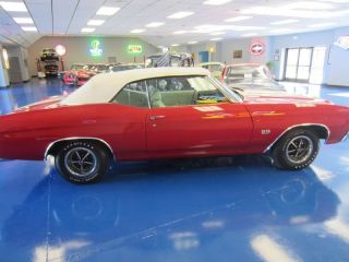 1970 Chevelle Ss Convertible Cranberry Red With White Top photo