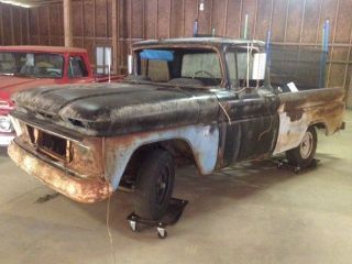 1963 Chevy C - 10 Barn Find High Optioned Rat Rod Shop Truck photo