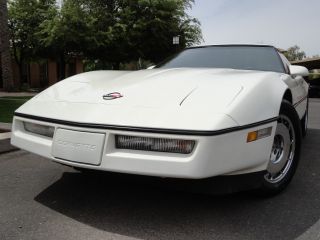 1984 Chevrolet Corvette Coupe White With Black Interior 84 Vette photo