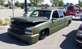 Body Dropped 2006 Chevy Silverado With Air Ride Bagged photo