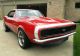 1967 Camaro Rs / Ss,  396,  Auto,  Buckets / Console,  Beauty Red With White Nose Stripe Camaro photo 1